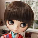 ネオブライス ウィッグ ガーリーシャギーボブ オレンジエスプレッソ 10インチ/ドール Blythe