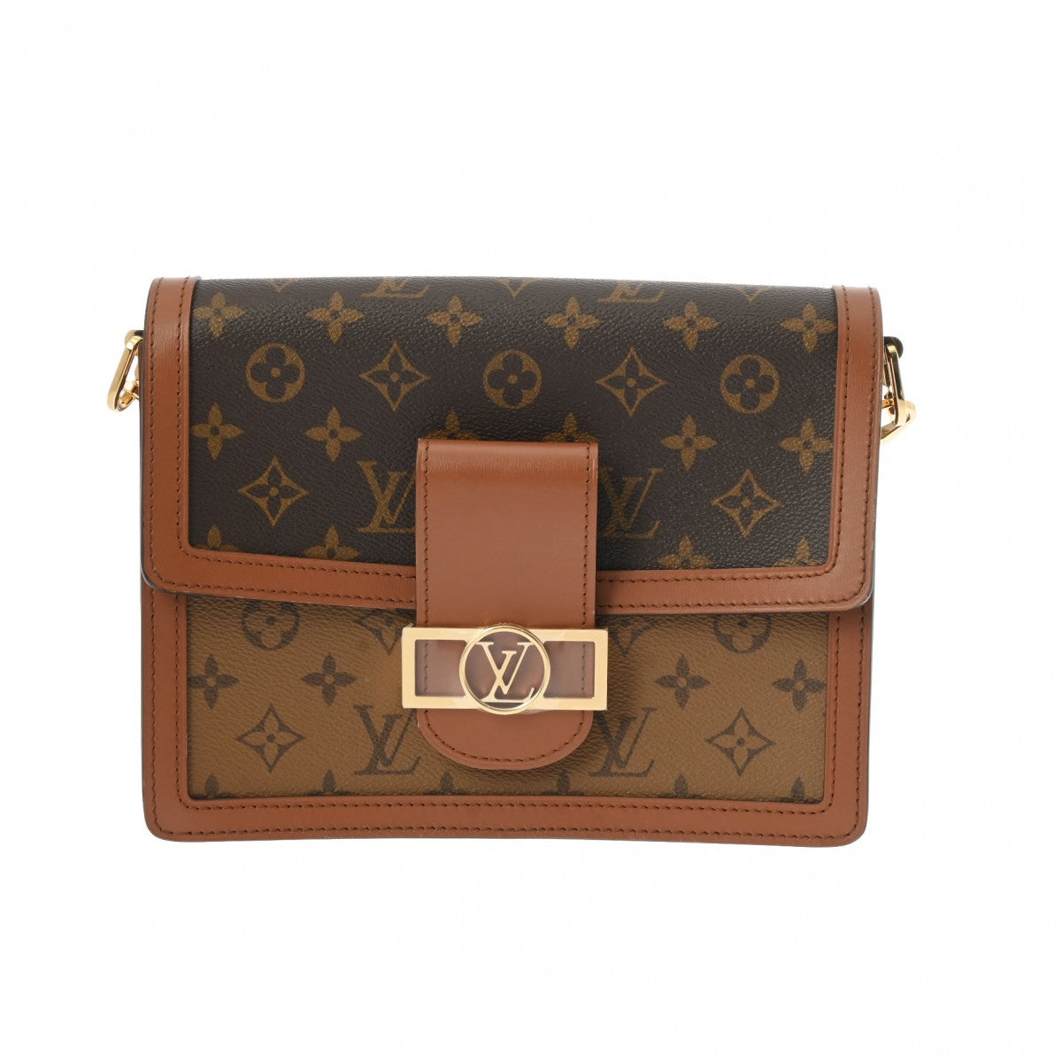 LOUIS VUITTON ルイヴィトン モノグラムリバース ドーフィーヌ MM 2WAY ブラウン M45958 レディース モノグラムキャンバス ショルダーバッグ 未使用 