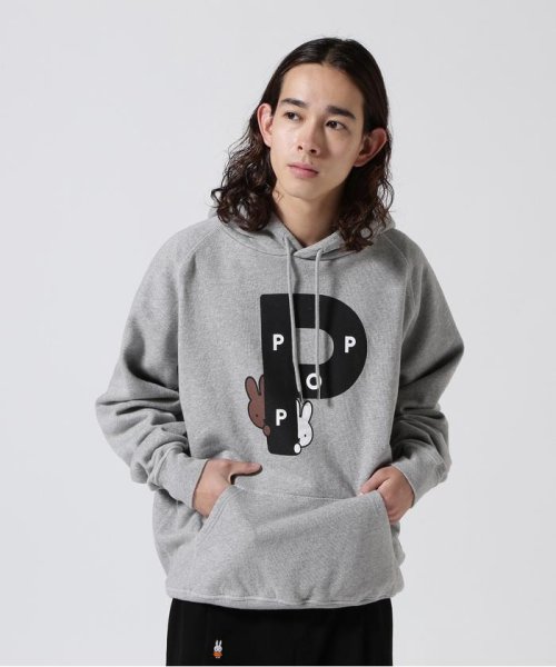 POP TRADING COMPANY/Pop & Miffy Big P Hooded Sweat