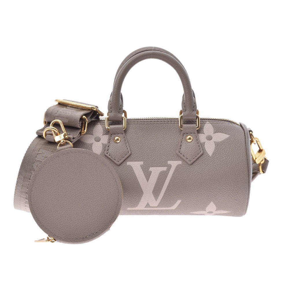 LOUIS VUITTON ルイヴィトン アンプラント パピヨン BB トゥルトレール/クレーム M46031 レディース モノグラムアンプラント ハンドバッグ 新同 中古 