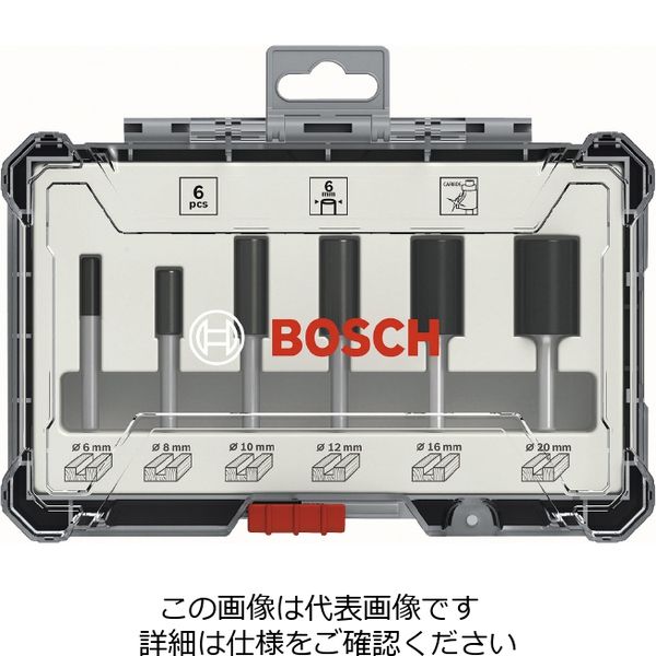 ボッシュ 2607017465 ルーター・トリマービットストレート6P 1パック（直送品）