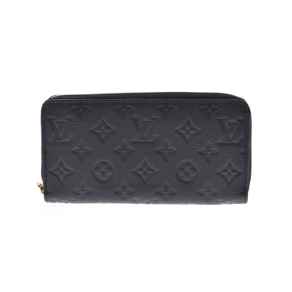 LOUIS VUITTON ルイヴィトン モノグラム アンプラント ジッピーウォレット ノワール（黒） M61864 ユニセックス 13842 モノグラムアンプラント 長財布 新同 中古 