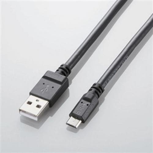 エレコム 2A対応microUSBケーブル 0.8m ブラック MPA-AMB2U08BK