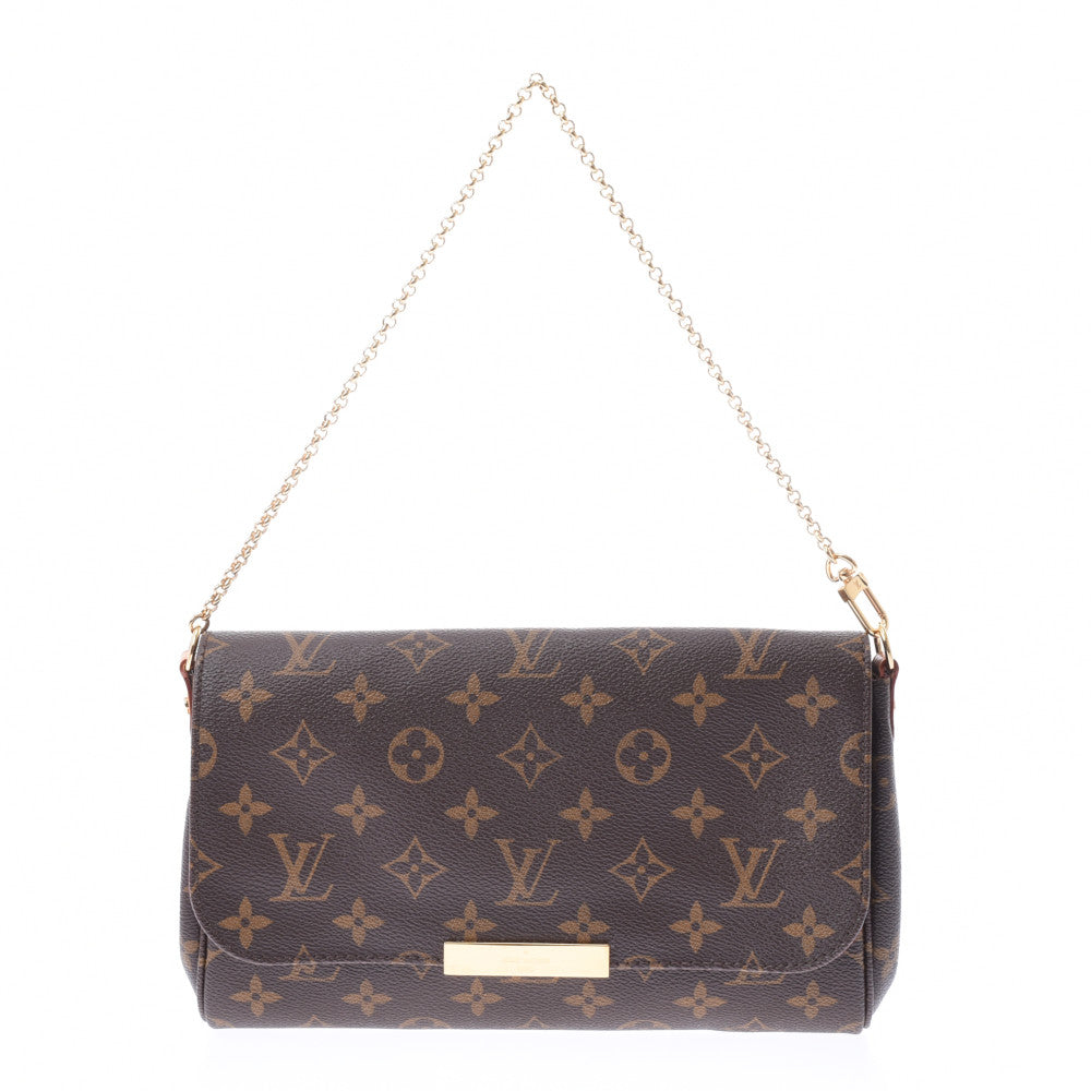 LOUIS VUITTON ルイヴィトン モノグラム フェイボリットMM 2WAYバッグ ブラウン M40718 レディース ショルダーバッグ Aランク 中古 