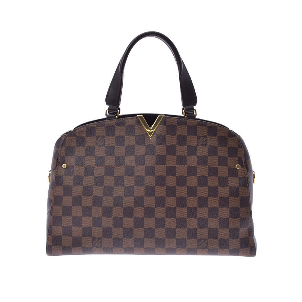 LOUIS VUITTON ルイヴィトン ダミエ ケンジントン ボーリング 2WAYバッグ ブラウン N41505 レディース ダミエキャンバス ハンドバッグ ABランク 中古 