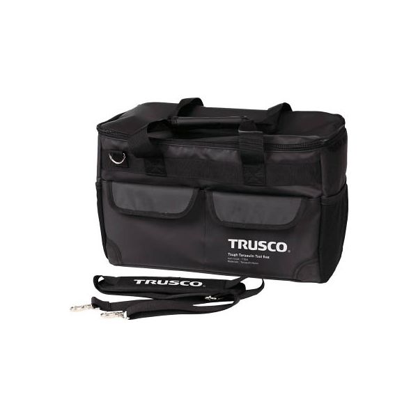 トラスコ中山 TRUSCO TOUGH ターポリンツールバッグ 黒色 TTBA-BK 1個 819-1370（直送品）