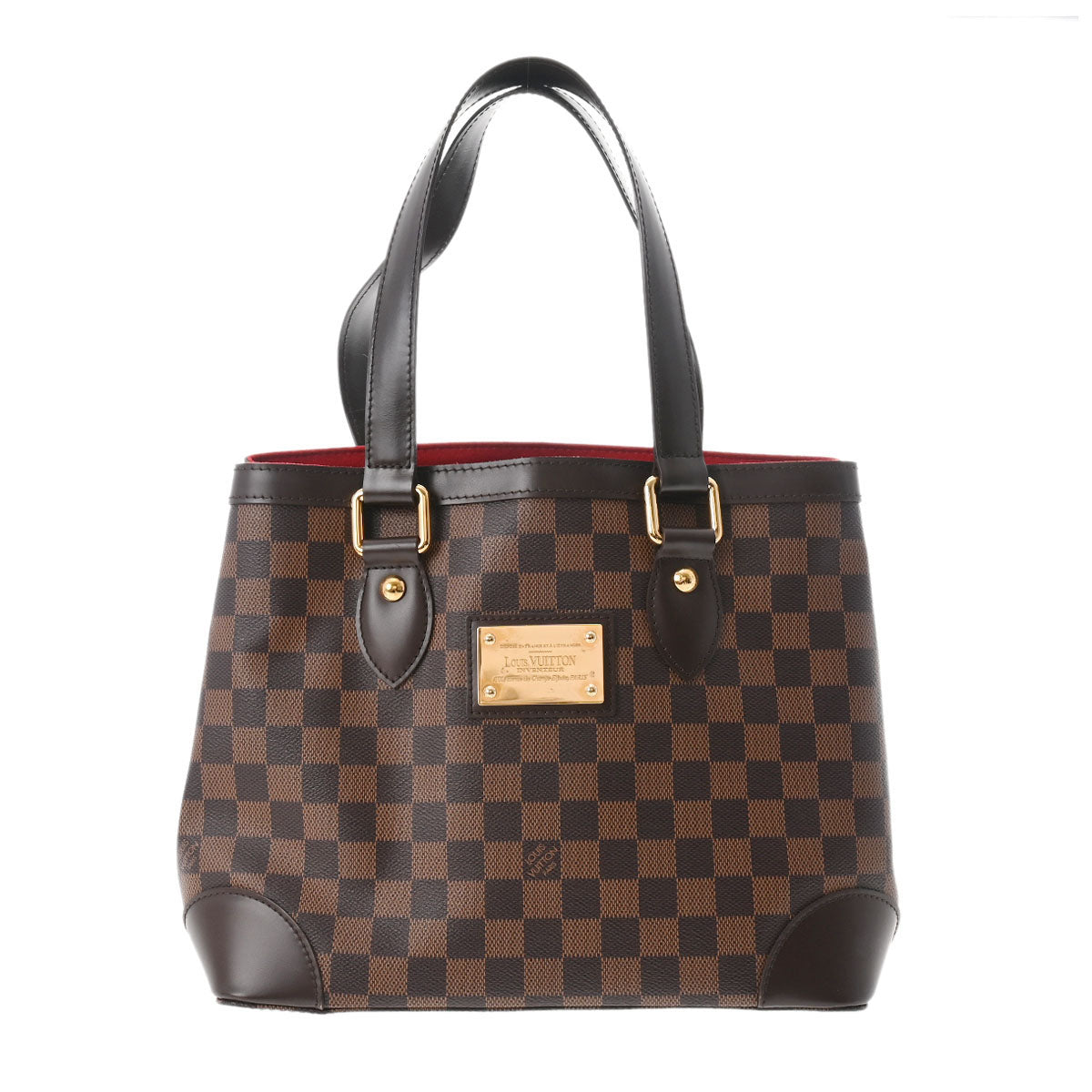 LOUIS VUITTON ルイヴィトン ダミエ ハムステッド PM ブラウン N51205 レディース ダミエキャンバス ハンドバッグ Aランク 中古 