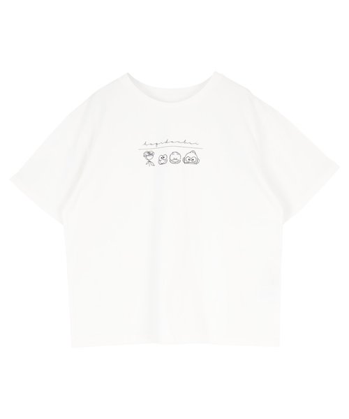 はぴだんぶいロゴプリントTシャツ