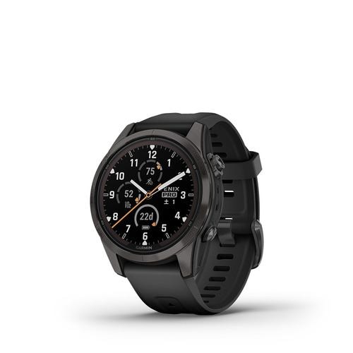 GARMIN 010-02776-52 fenix 7S Pro Sapphire Dual Power Ti Carbon Gray / Black 0100277652