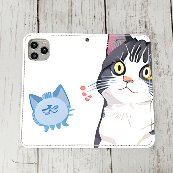 iphoneケース1-1-33 iphone 手帳 ねこ・猫・ネコ 箱1 かわいい アイフォン iface