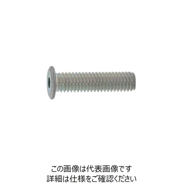 SUNCO 三価ホワイト鉄六角穴スリムヘッド小ネジ 5×20 （400本入） 230-9817（直送品）