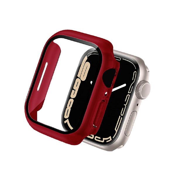 クールモバイルカンパニー Apple Watch Series 7(45mm)用フルカバーケース レッド AWPC45-RD