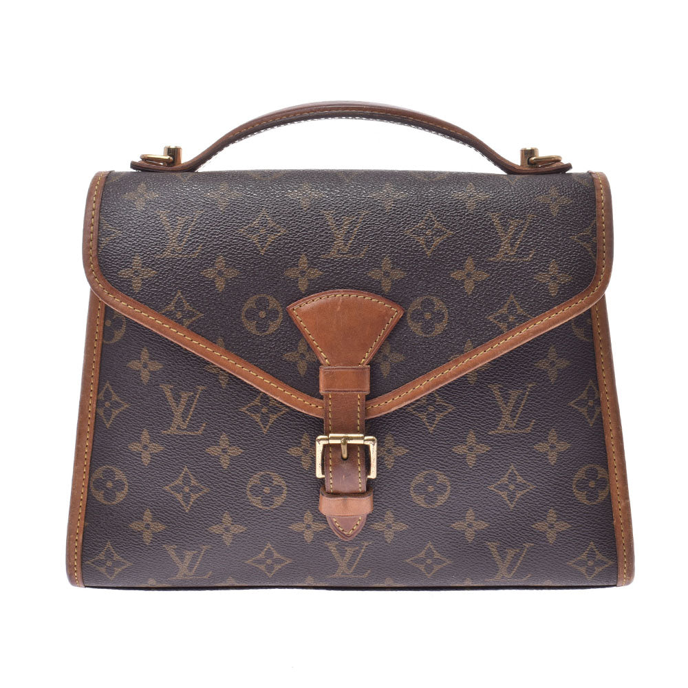 LOUIS VUITTON ルイヴィトンベルエア  ブラウン ユニセックス モノグラムキャンバス 2WAYバッグ M51122  中古