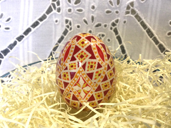 イースターエッグ(PYSANKY)  本物の卵です(๑˃̵ᴗ˂̵)