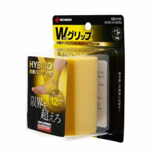 ニチバン NICHIBAN テーピング 伸縮 バトルウィン Wグリップ WGP75F