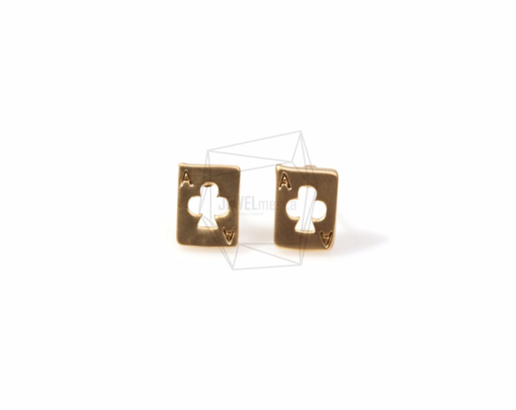 ERG-443-MG【2個入り】 スペードカットアウトピアス,Spade Cutout Earring Post