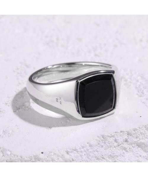 TOMWOOD リング Kay Ring Polished Onyx 101276 シルバー925