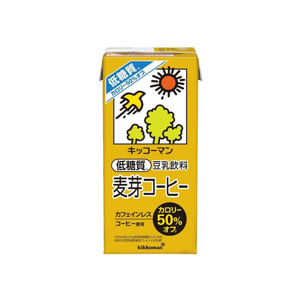 キッコーマンソイフーズ 低糖質 豆乳 麦芽コーヒー 1000ml FCC1682-416860