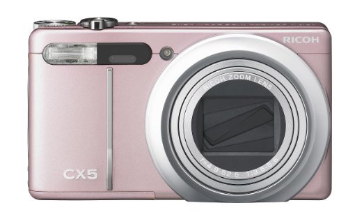 RICOH ハイブリッドAFシステム搭載 光学10.7倍ズーム CX5 ローズピンク CX5RP【中古品】