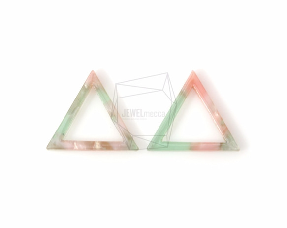 BSC-401-G【2個入り】セルロイドトライアングルチャーム,celluloid triangle pendant