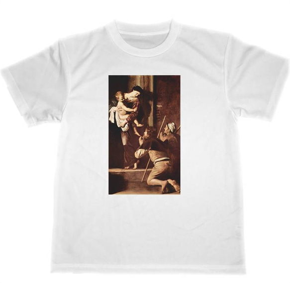 カラヴァッジオ　ドライ　Tシャツ　名画　絵画　アート　カラヴァッジョ　Caravaggio　ロレートの聖母