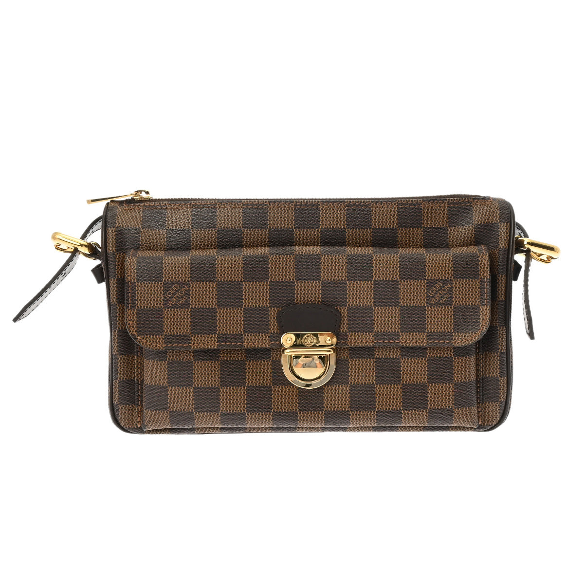 LOUIS VUITTON ルイヴィトン ダミエ ラヴェッロ GM ブラウン N60006 レディース ダミエキャンバス ショルダーバッグ Aランク 中古 