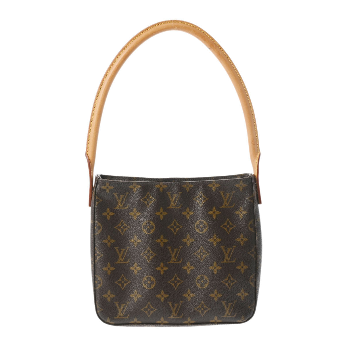 LOUIS VUITTON ルイヴィトン モノグラム ルーピング MM  ブラウン M51146 レディース モノグラムキャンバス ワンショルダーバッグ Bランク 中古 