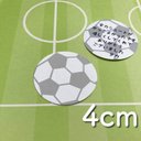 ⚽️サッカー 手書きメッセージシール 直径4ｃｍ 24枚