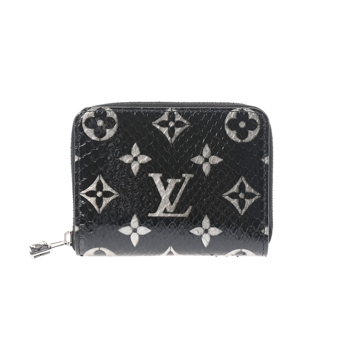 LOUIS VUITTON ルイヴィトン エキゾチックレザー ジッピーコインパース ノワール N97059 ユニセックス パイソン コインケース 新同 中古 