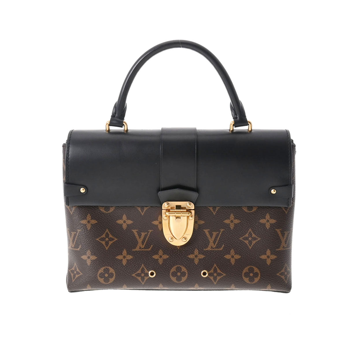 LOUIS VUITTON ルイヴィトン モノグラム ワンハンドルフラップMM ノワール M43125 レディース モノグラムキャンバス ハンドバッグ Aランク 中古 