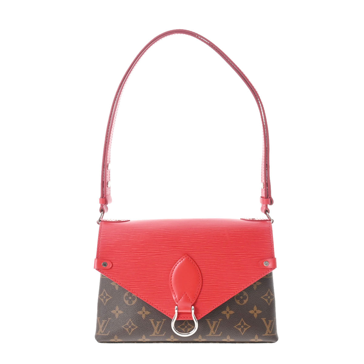 LOUIS VUITTON ルイヴィトン モノグラム サンミシェル コクリコ M44031 レディース モノグラムキャンバス エピレザー ショルダーバッグ Aランク 中古 