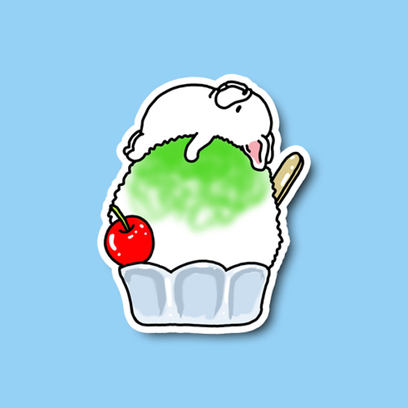 かき氷で冷えてるフレブルちゃん。