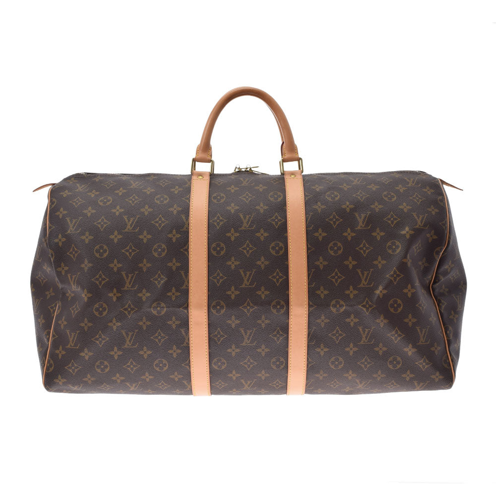 LOUIS VUITTON ルイヴィトン モノグラム キーポル55 ブラウン M41424 ユニセックス モノグラムキャンバス ボストンバッグ ABランク 中古 