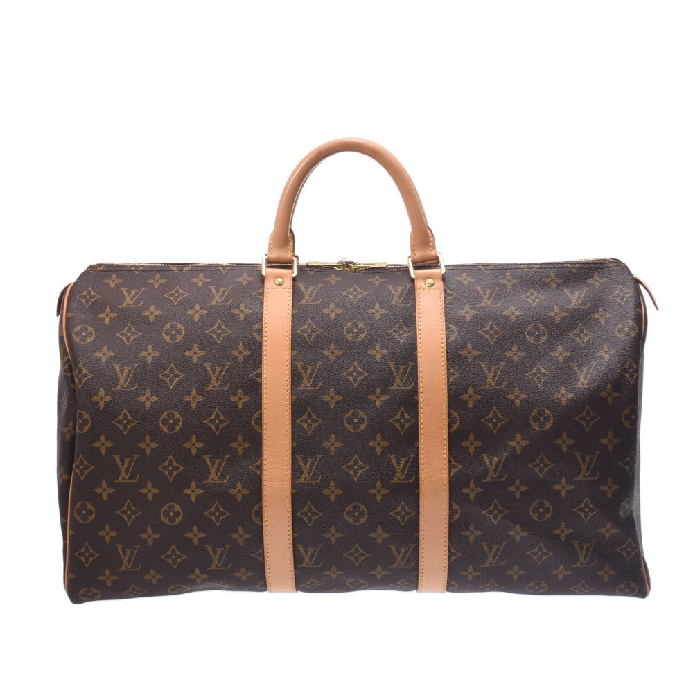 LOUIS VUITTON ルイヴィトン モノグラム キーポル50 ブラウン M41426 ユニセックス モノグラムキャンバス ボストンバッグ ABランク 中古 