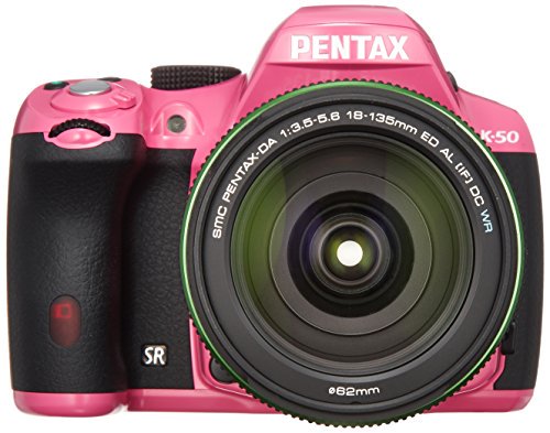 RICOH デジタル一眼レフ PENTAX K-50 DA18-135mmWRレンズキット ピンク K-50 18-135WR KIT PINK 11006【中古品】