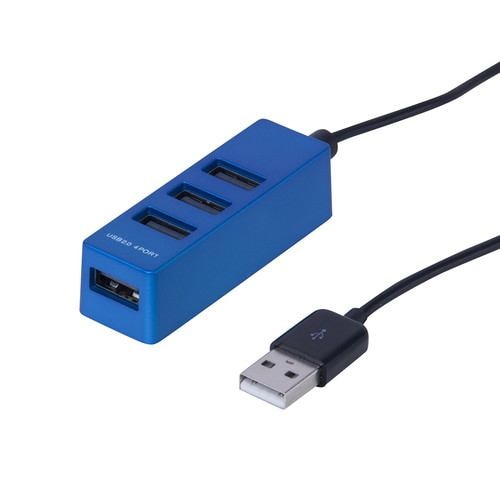 ナカバヤシ UH-2404BL USB2.04ポートハブ ブルー