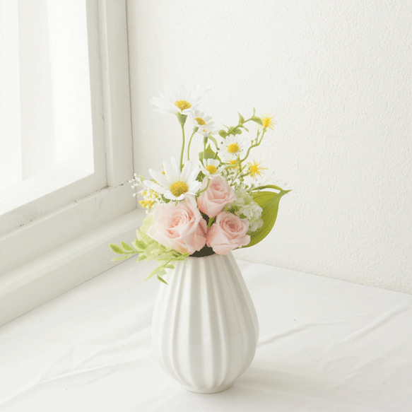 【仏花】　野原のお花のような仏花（ピンク）お手持ちの花立にに飾っていただけます