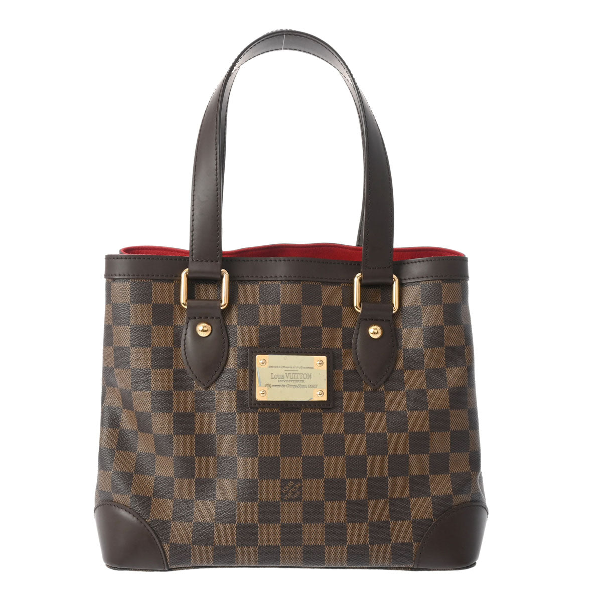 LOUIS VUITTON ルイヴィトン ダミエ ハムステッド PM ブラウン N51205 レディース ダミエキャンバス ハンドバッグ Aランク 中古 