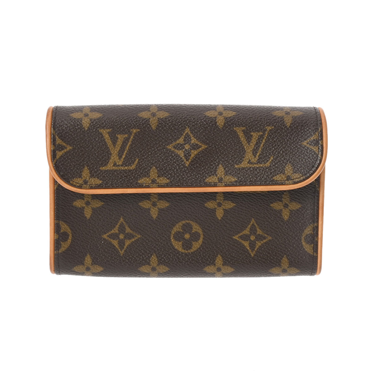 【2025カレンダーの人気アイテム】 LOUIS VUITTON ルイヴィトン モノグラム ポシェットフロランティーヌ ベルトXS ブラウン M51855 レディース モノグラムキャンバス ウエストバッグ ABランク 中古 