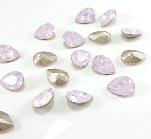 スワロフスキー #4320 ドロップ 14×10㎜ Rose Water Opal