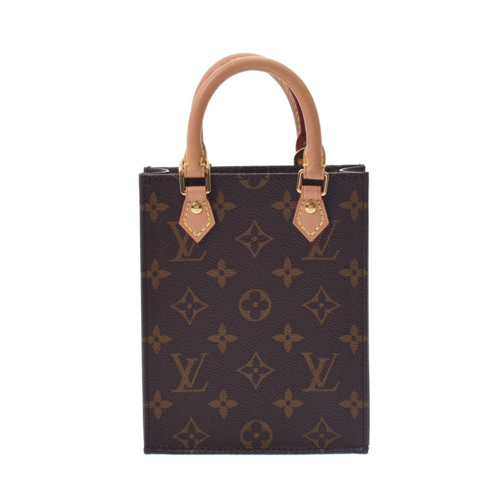 LOUIS VUITTON ルイヴィトン モノグラム プティット サックプラ 2WAYバッグ ブラウン M69442 レディース モノグラムキャンバス ハンドバッグ Aランク 中古 