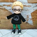 パンツが選べるアフロのセーターセット☆ねんどろいどどーる服