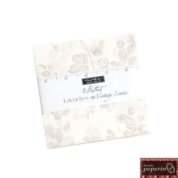 「Favorites Vintage Linens」moda Charm Pack (42枚) 3 Sisters