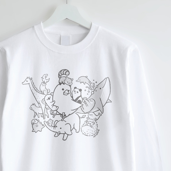 長袖Tシャツ（ANIMAL STORY / 文鳥）