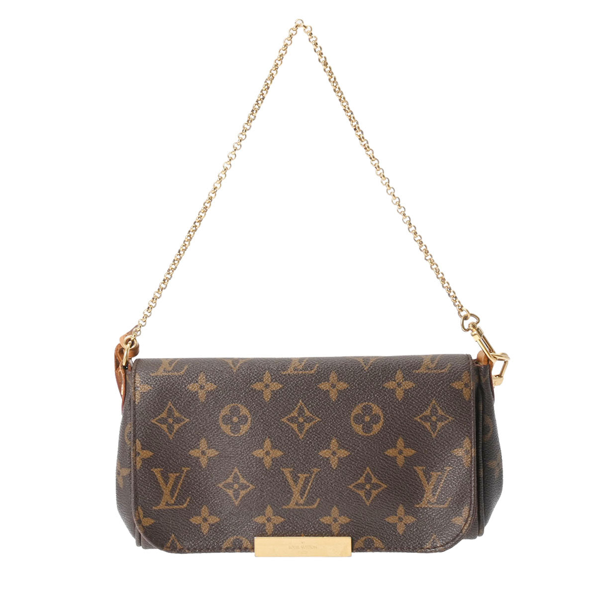 LOUIS VUITTON ルイヴィトン モノグラム フェイボリット PM ブラウン M40717 レディース モノグラムキャンバス ショルダーバッグ Bランク 中古 