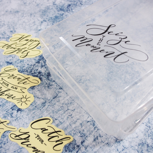 Mstandforc Calligraphy PVC Stickers (9 pcs)