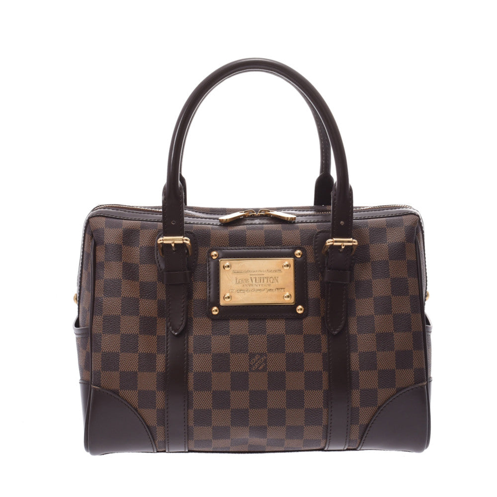 LOUIS VUITTON ルイヴィトン ダミエ バークレー ブラウン N52000 ユニセックス ダミエキャンバス ハンドバッグ Aランク 中古 