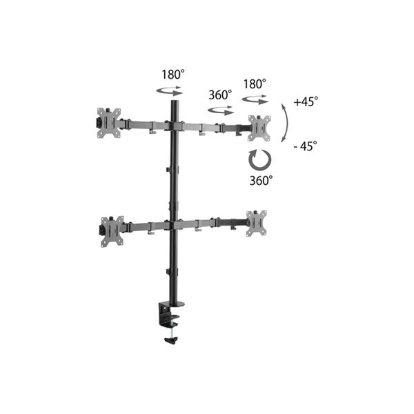 Super Vision 13-32インチ対応4画面タイプ デスクトップマウント SDM-H84 1台（直送品）