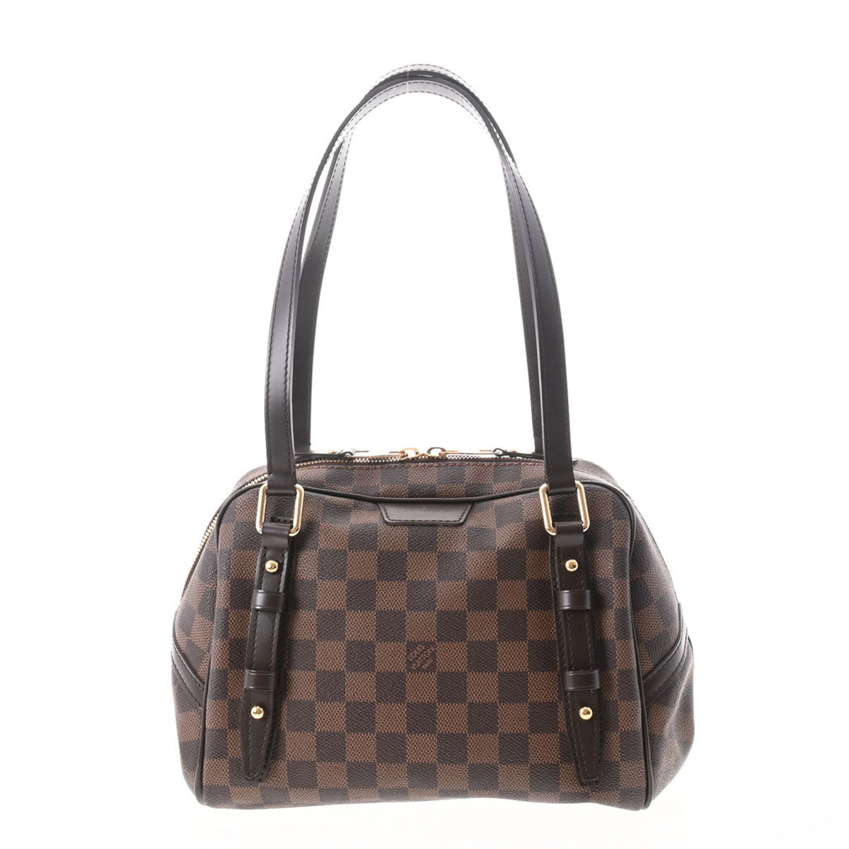 LOUIS VUITTON ルイヴィトン ダミエ リヴィントンPM ブラウン N41157 レディース ダミエキャンバス ハンドバッグ Aランク 中古 