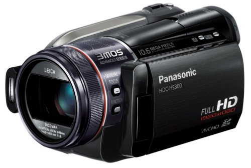 Panasonic デジタルハイビジョンビデオカメラ ブラック HDC-HS300-K【中古品】